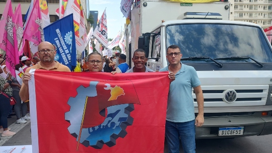 Sindicato foi representado por Francieldo, Rafael, Izaias e Wilson 